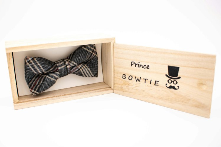 Prince Bowtie Schleife In Holzbox